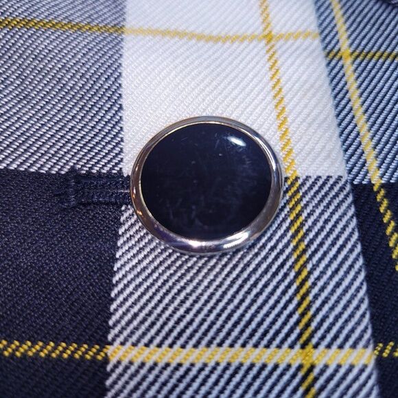 Kasper Plaid Blazer Jacket – Black, White & Yellow Check - Picture 9 of 9